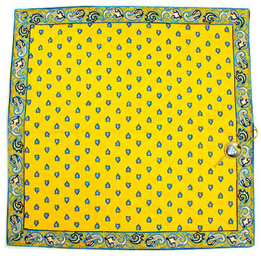 VALDROME quilted cushion cover 40 x 40 cm (manade, yellow)